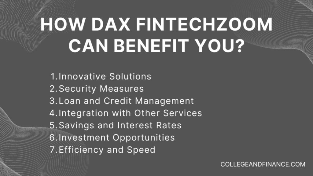 Advantages of dax fintechzoom